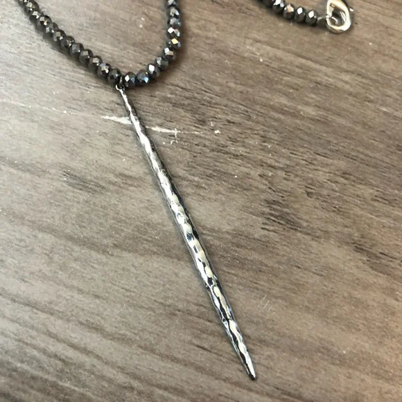 New Gorjana Nora Long Beaded Pendant necklace - Picture 2 of 8